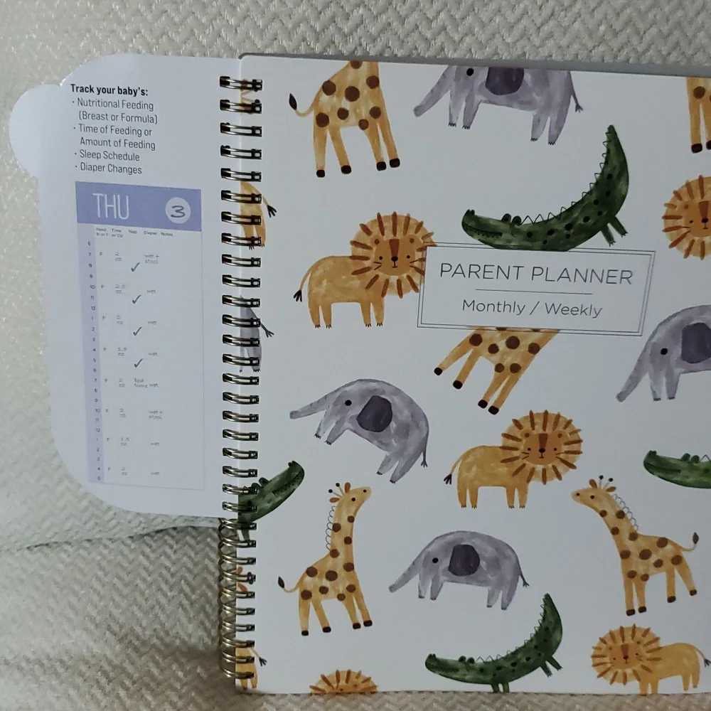 See It Bigger New Parent Planner/Animal Print Design